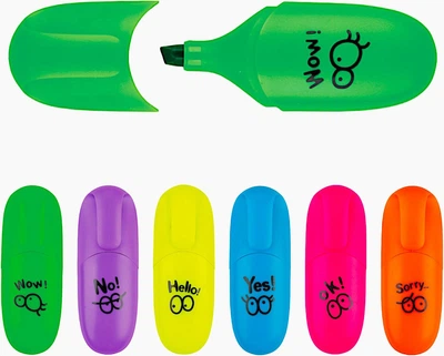 Набір маркерів текстових Centrum Mini Neon 898086 6 кольорів (2000998477769)