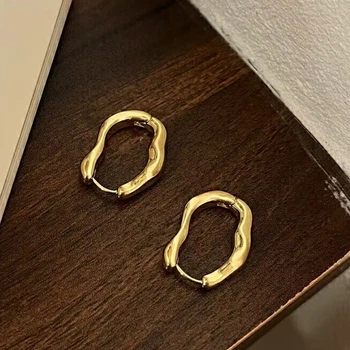 Серьги-кольца Honey Fashion Accessories золотистый (12-137)