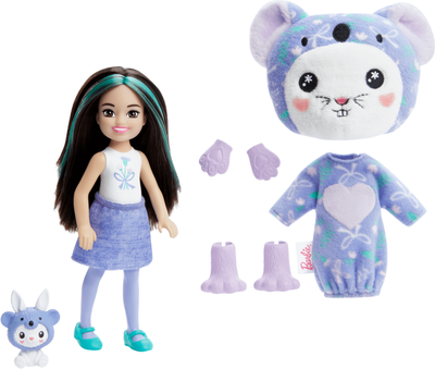 Lalka Barbie Cutie Reveal Costume-themed Series Chelsea Small Doll Bunny As Koala(HRK31)