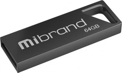 Флеш накопитель металл Mibrand 64 GB Stingray серый