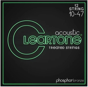 Струны для акустической гитары Cleartone 7410-12 Acoustic Phosphor Bronze 12-string Ultra Light 10-47