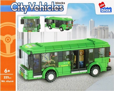 Конструктор Alleblox City Vehicles Міський автобус 221 деталь (5904335887518)