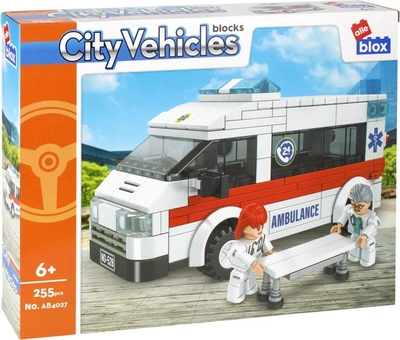 Klocki konstrukcyjne Alleblox City Vehicles Sity Ambulans 255 elementów (5904335887365)