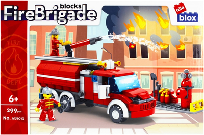 Klocki konstrukcyjne Alleblox Fire Brigade 299 elementów (5908275197898)