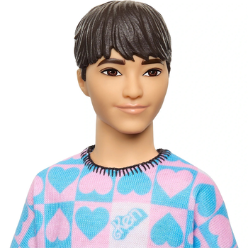 Lalka Mattel Barbie Fashionistas Ken With Blue And Pink Sweater 30 cm (0194735176731)