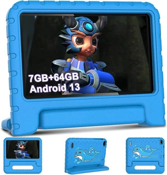 Планшет 7" AOCWEI X300 4+3/64Gb 4 ядра Android 13 Синий