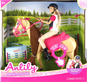 Lalka z akcesoriami Anlily z koniem 29 cm (5904335889864)