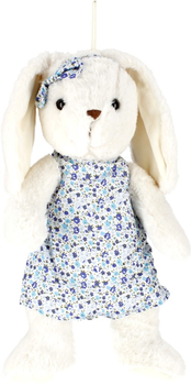 М'яка іграшка Deef Кролик Біло-синій 28 см (5901500241281)