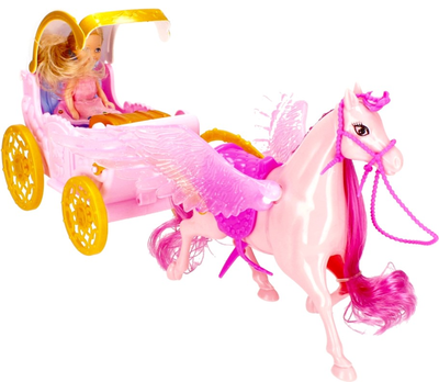Zestaw do zabawy Mega Creative Fantasy Fairey Tale World Lalka + Koń z powozem (5908275180210)