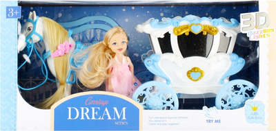 Zestaw do zabawy Mega Creative Dream Carriage Mini-lalka + Koń z powozem (5904335851502)