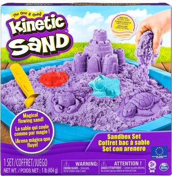 Piasek kinetyczny Spin Master Sand Box Fioletowy 454 g (0778988227046)