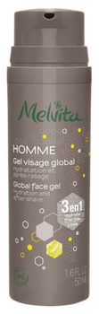 Żel do twarzy Melvita Homme Gel Visage Global 3in1 50 ml (3284410040895)