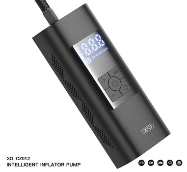 Портативный автокомпрессор XO CZ012 6000mAh c функцией Power Bank
