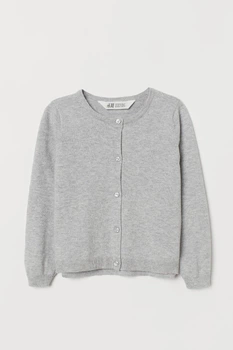 Кардиган світло-сірий H&M 98-104см (400095832)