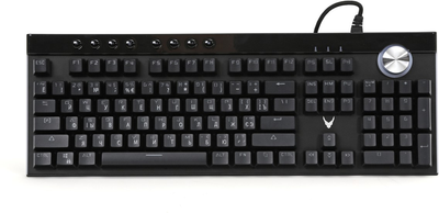 Клавіатура дротова VARR Neon RGB USB Black (VMKB98RU)