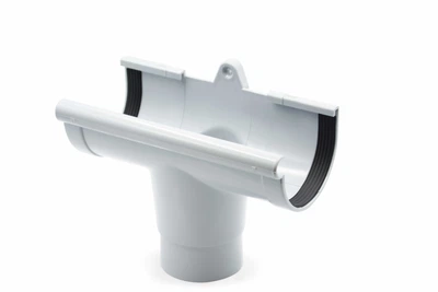 Воронка желоба RainWay 90 мм Серая, RAL 7040