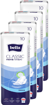Упаковка гігієнічних прокладок Bella Classic Nova Maxi 10 шт х 4 пачки (ROZ00516300920)