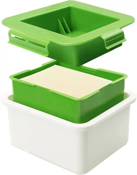 Пресс форма для тофу Cheese master пластиковая green white