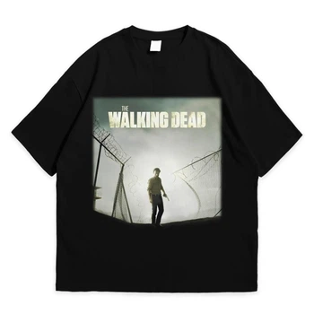 Футболка с принтом Ходячие мертвецы The walking dead 2XL Черный Ф Філ014-Ч 2XL