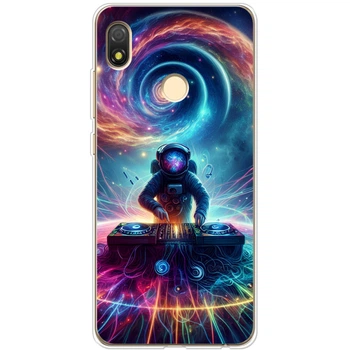 Силиконовый Чехол с Картинкой для Tecno Pop 3 Принт (Космонавт) (44375-ysm014)