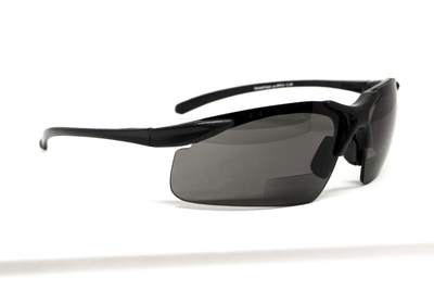 Бифокальные защитные очки Global Vision Apex Bifocal +2.0 (clear) серые