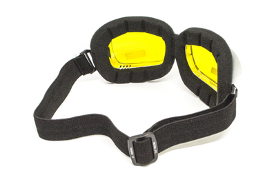 Окуляри захисні з ущільнювачем Global Vision Retro Joe (yellow) жовті