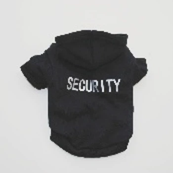 Тонкое худи для котов и кошек Pet Style "Security" Черная XL