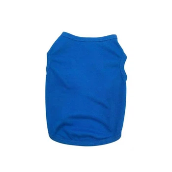 Хлопковая майка для собак Pet Style "Однотон" Синяя 3XL