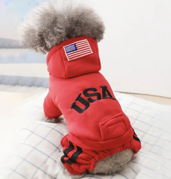 Спортивный костюм комбинезон для собак Pet Style "USA" Красный L