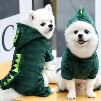 Костюм комбинезон для собак Pet Style "Дино" Зеленый 2XL