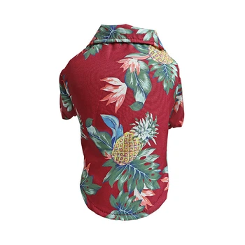 Гавайская рубашка для котов и кошек Pet Style Красная XL