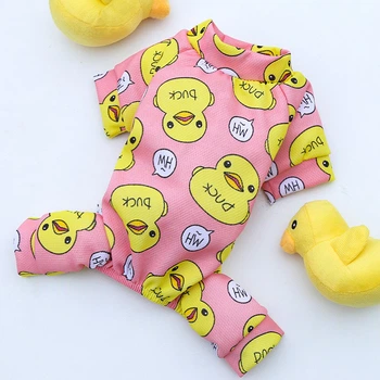Пижама для собак Pet Style "Утки" Розовая 2XL