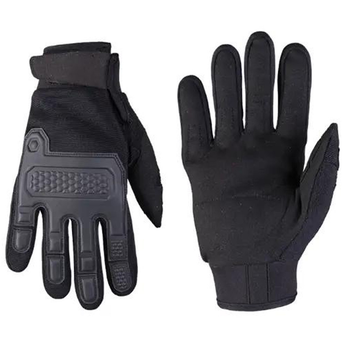 Перчатки Mil-Tec Warrior с защитными накладками и подкладкой Eva черные размер L