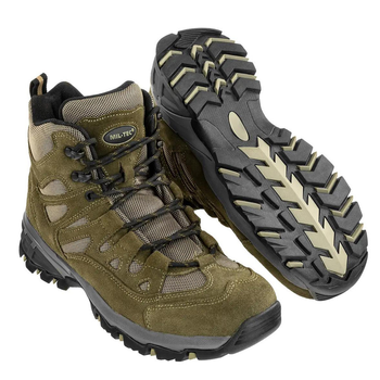 Замшевые ботинки Mil-Tec Teesar Squad 5 со вставками из сетки олива размер 40