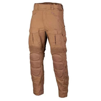 Чоловічі штани Mil-Tec Sturm Chimera Combat Pants ріп-стоп з накладками Eva койот розмір 2XL