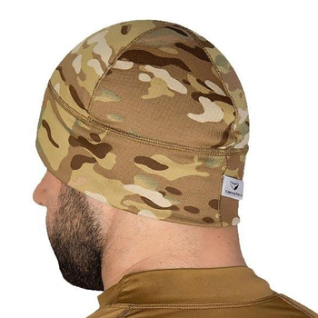 Зносостійка Шапка CoolPass Camotec Beanie з плоскими швами мультикам розмір M