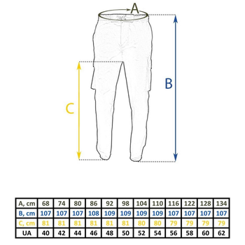 Мужские брюки джогеры рип-стоп олива размер 3XL