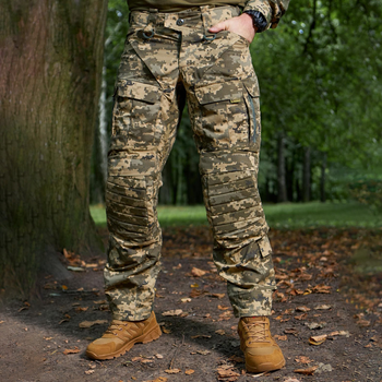 Мужские штаны "Гетьман" с наколенниками Cordura 1000D пиксель размер 2XL
