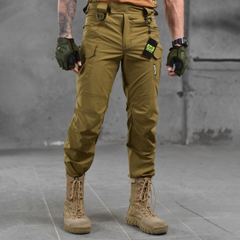 Мужские стрейчевые штаны 7.62 tactical рип-стоп койот размер XL