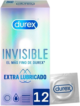 Prezerwatywy Durex Invisible Extra Thin 12 szt (8428076000427)