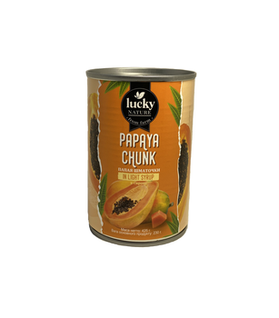 Консервированная Папайя кусочками в легком сиропе LUCKY 425 г