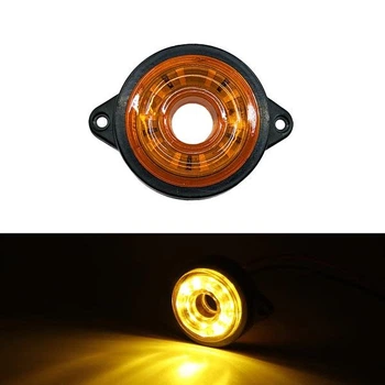 Фонарь LED габаритный 12В-24В 10 диодов 75х55х20 мм IP67 оранжевый