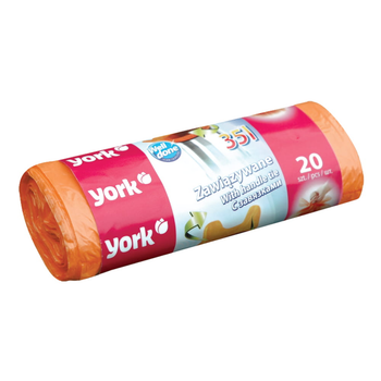 Пакет для сміття 35 л, 20 шт. із зав'язками, ТМ York