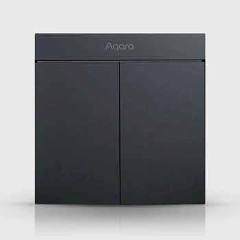 Вимикач Aqara H1M (темно-сірий, 2 клавіші) Zigbee