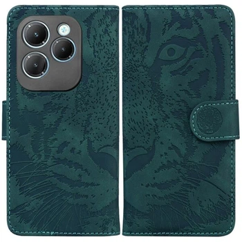 Чехол-книжка Deexe Tiger для Infinix Hot 40 / 40 Pro - Green