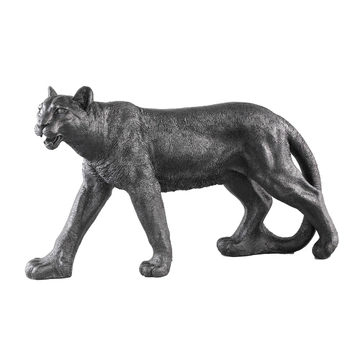 Статуетка (леопард) PTMD ETHAN LEOPARD (71,5x20x43,5) Black (706654-PT)
