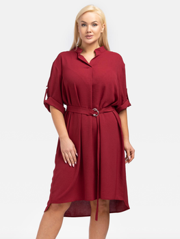Sukienka koszulowa damska Karko SA968 54-56 Czerwona (5903676025351)