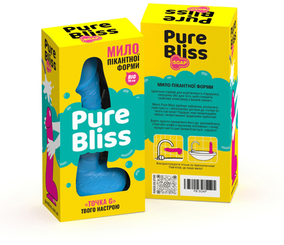 Мыло член Pure Bliss Big dick 18 см Blue (1100816140002)