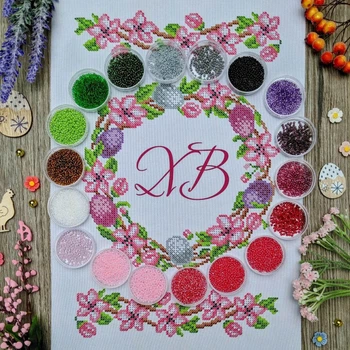 Набір для вишивання бісером Art-Millennium. NPRD-41 Дитячий великодній рушник