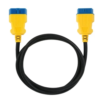 Кабель удлинитель OBD2 AUTOOL 1м с нейлоновой оплеткой
